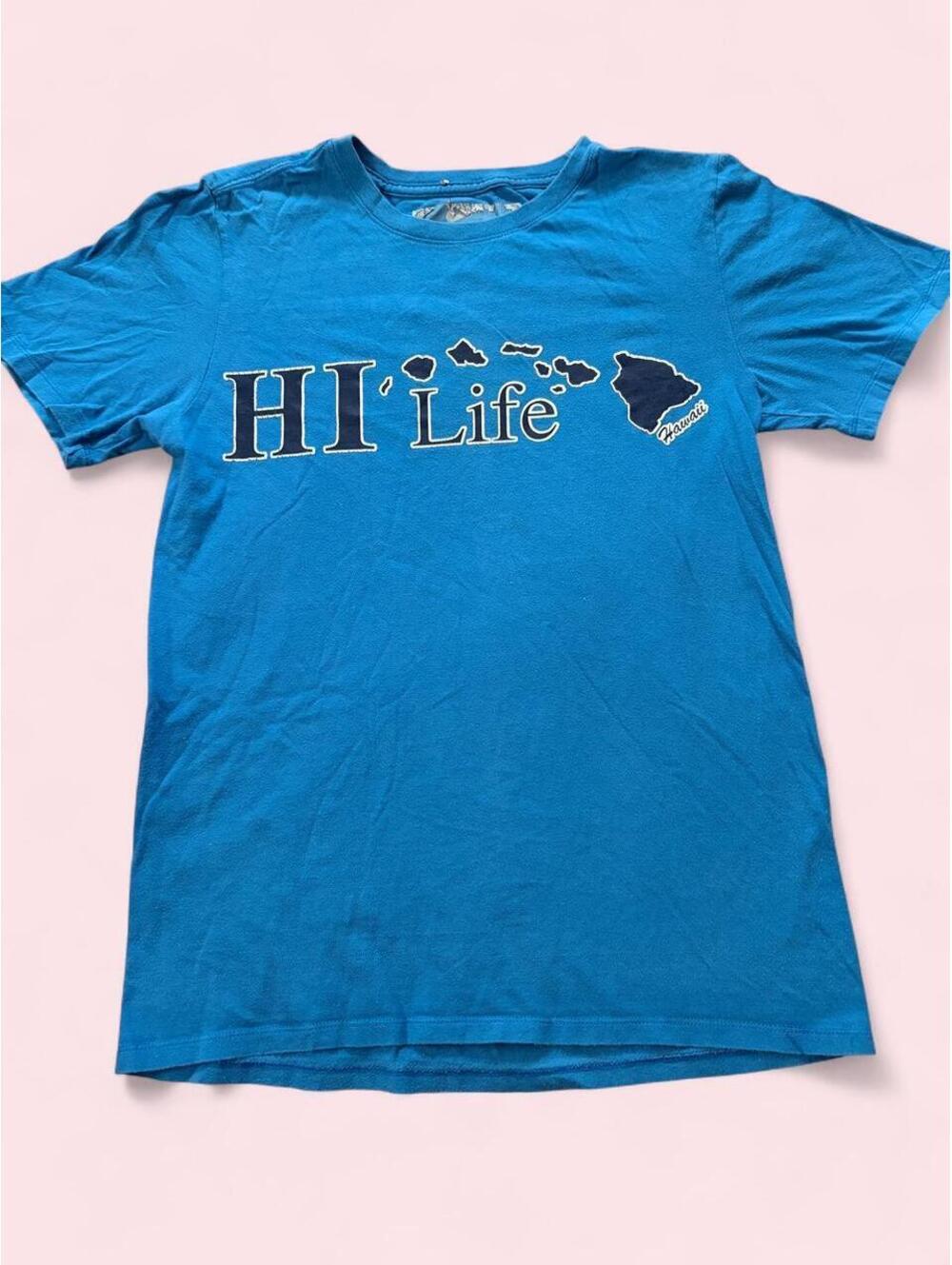 HI Life Hawaiian Islands Graphic T-Shirt — Size S - 0448